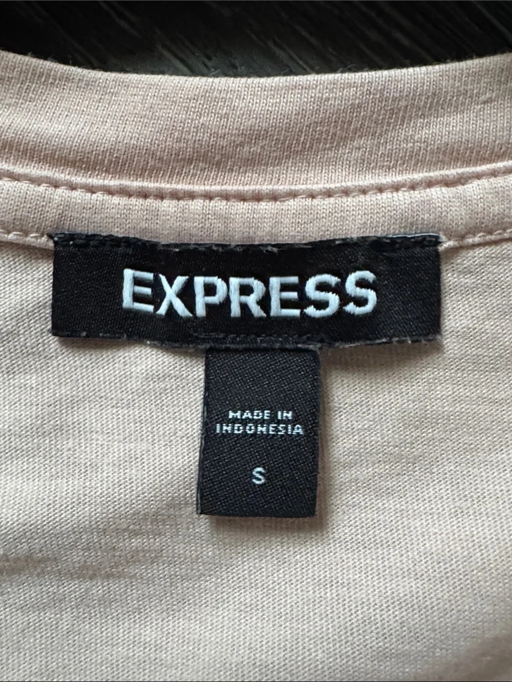 Express Pale Pink Puff-Sleeve Tee